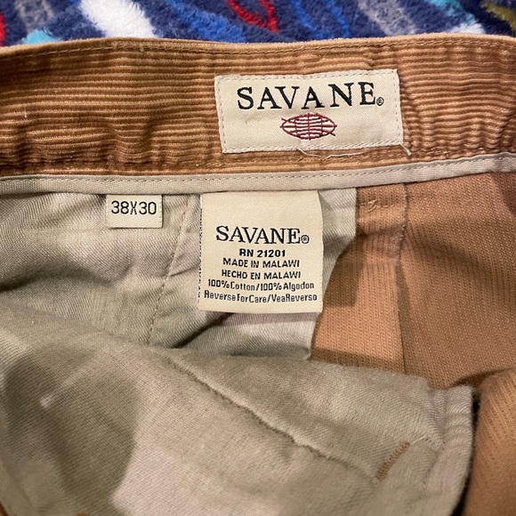 Savane Men's Light Brown Corduroy Pants - Picture 9 of 9